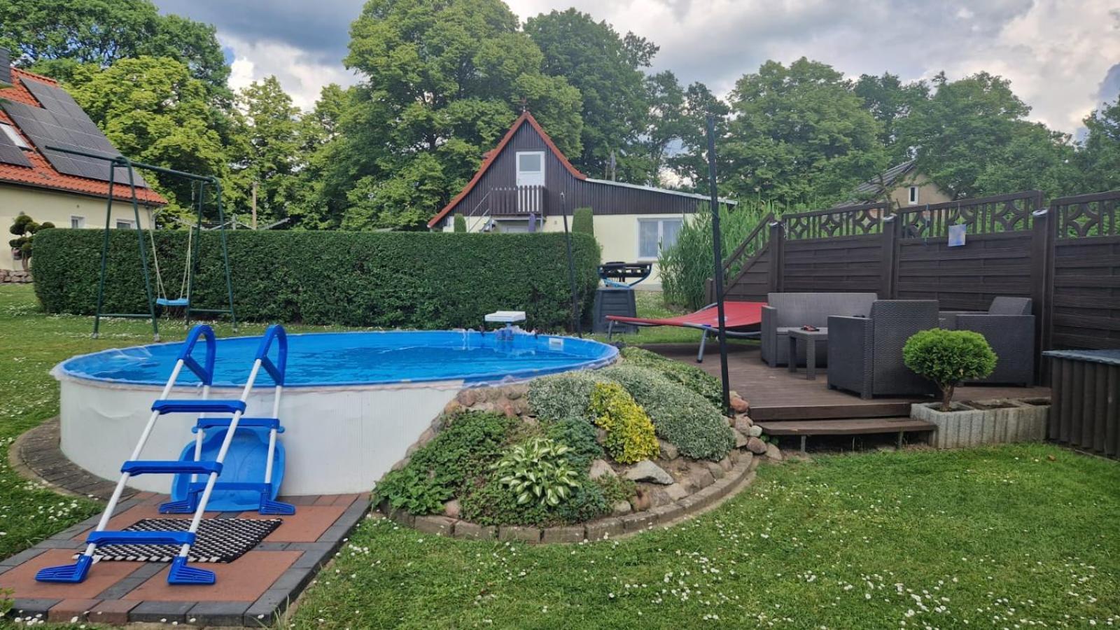 Ferienhaus Kleinmoellerchen Neu Poserin Ruang foto